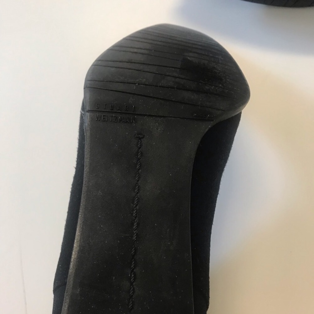 Stuart Weitzman Black Suede OTK Boot- Elastic Back - Picture 6 of 8